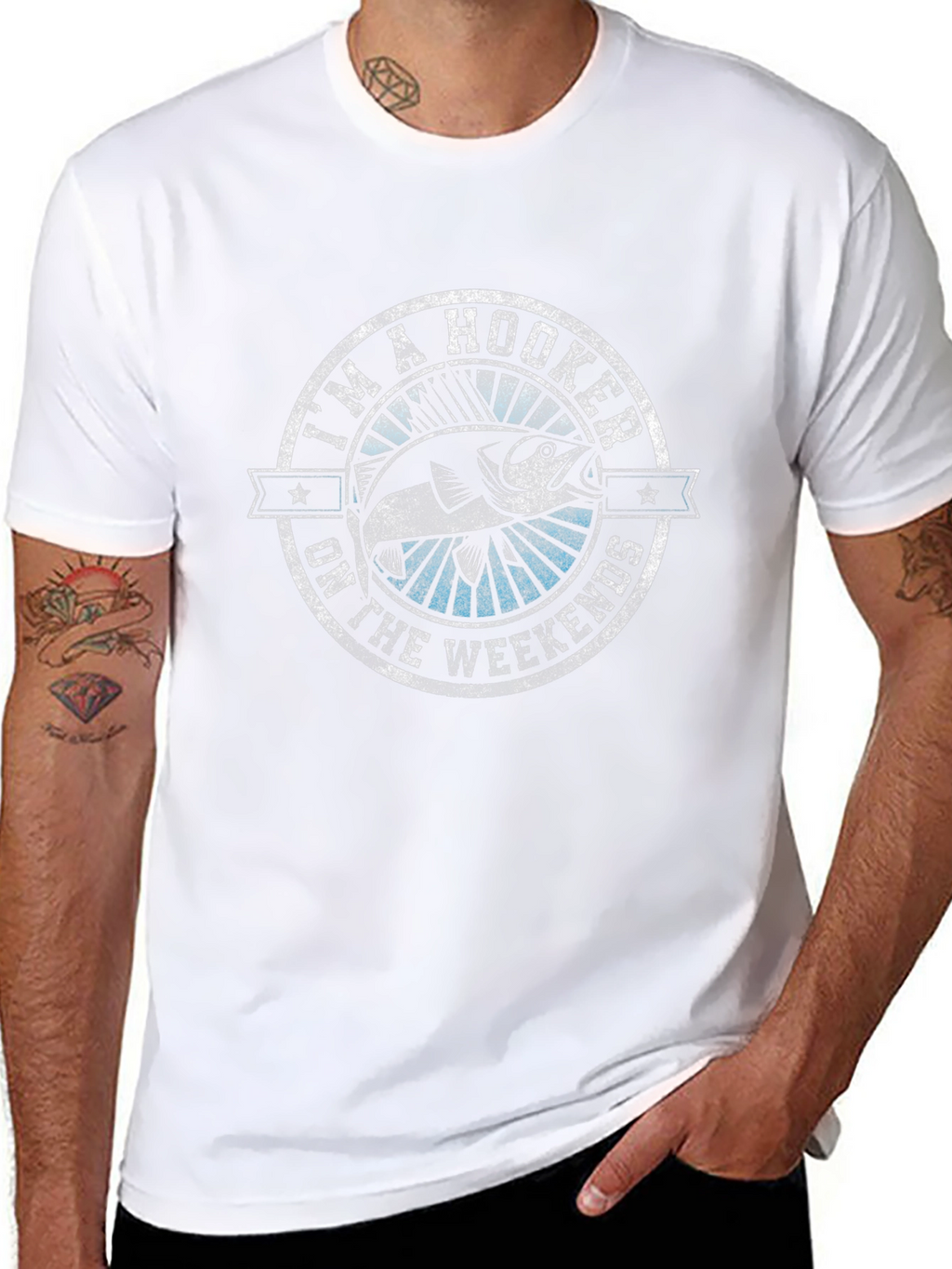 Im A Hooker On The Weekends Funny Fishing T-Shirt