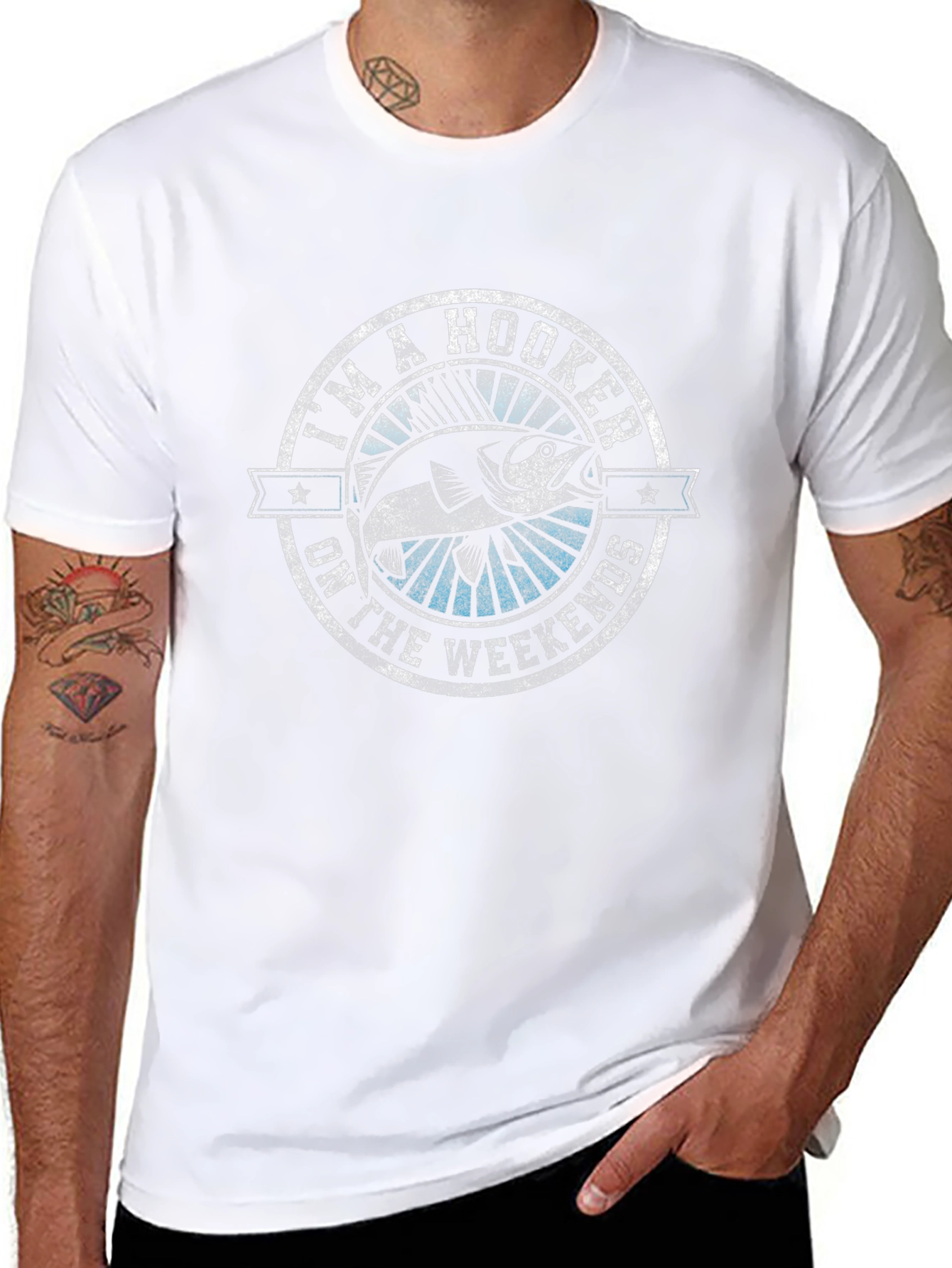 Im A Hooker On The Weekends Funny Fishing T-Shirt