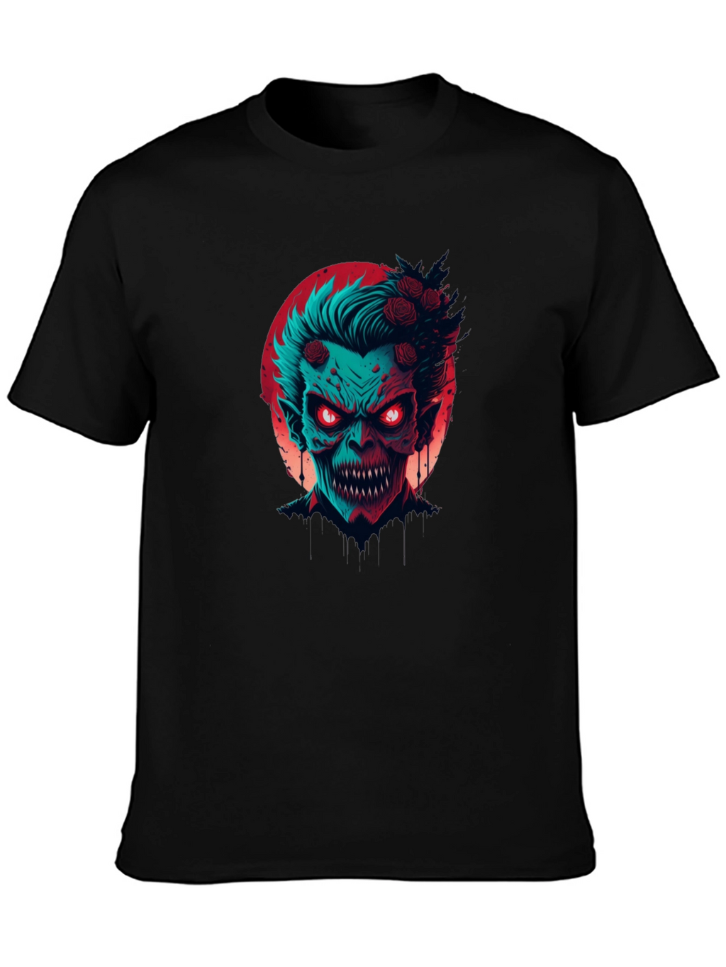 Monster Graphic Print Crew Neck T-Shirt