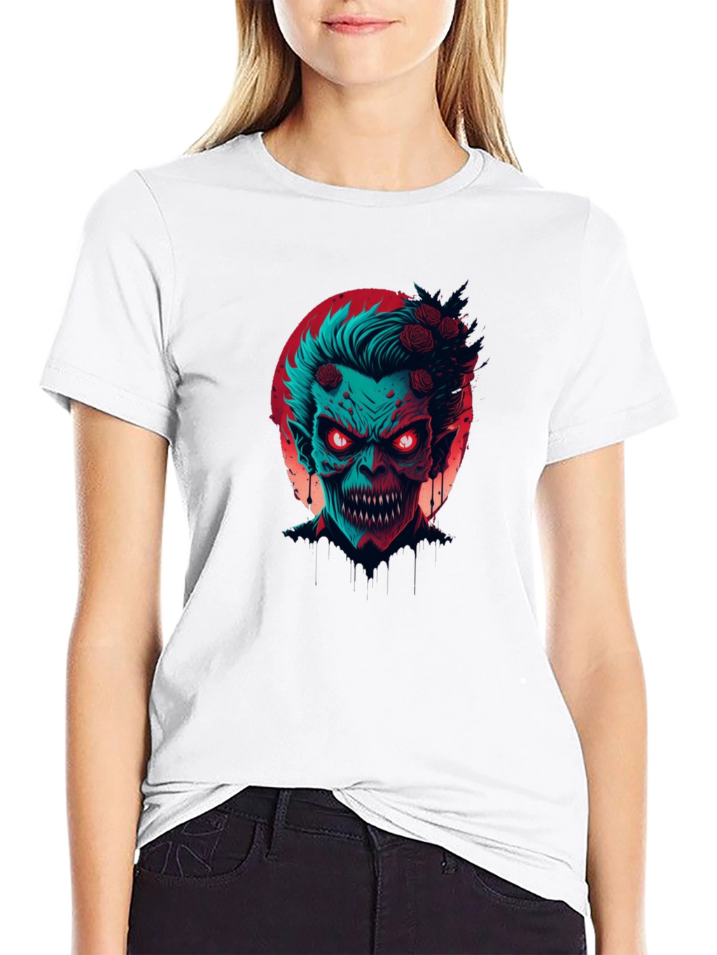 Monster Graphic Print Crew Neck T-Shirt