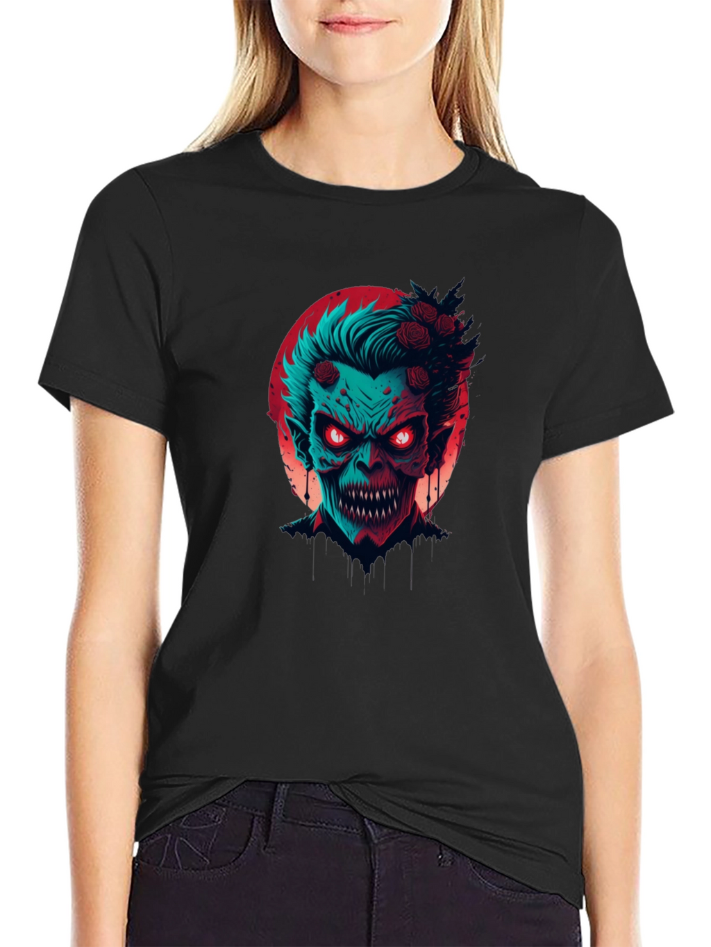 Monster Graphic Print Crew Neck T-Shirt