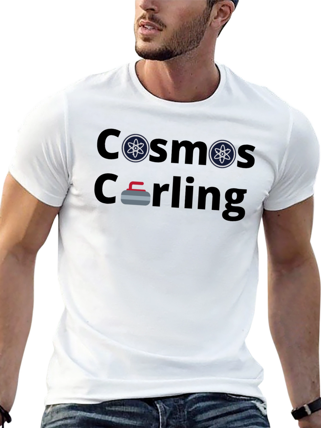 Cosmos Curling Graphic T-Shirt