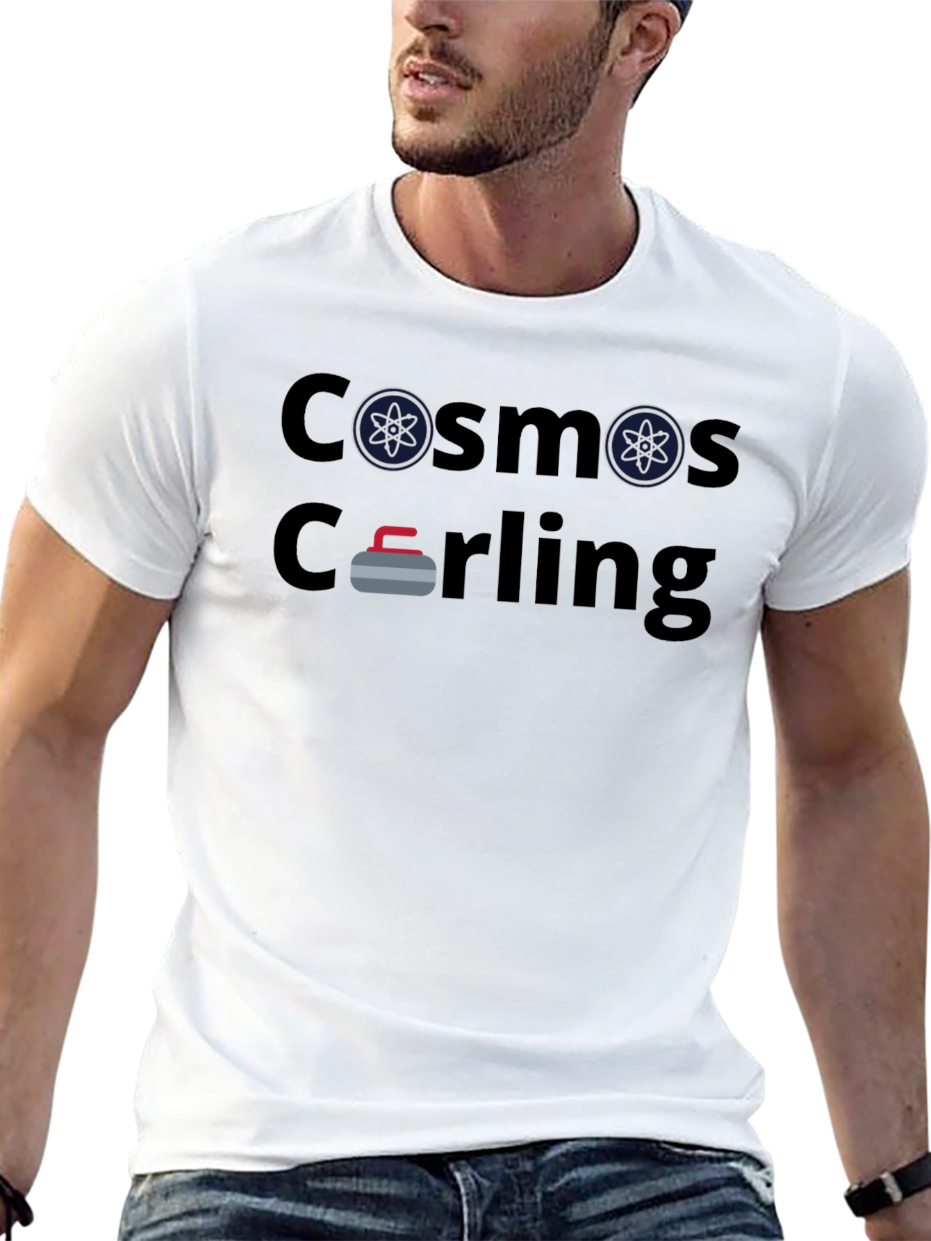 Cosmos Curling Graphic T-Shirt