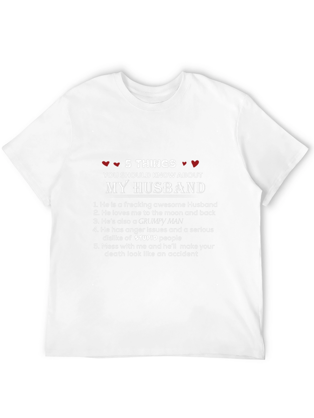 Husband Warning T-Shirt - 5 Things You Should Know