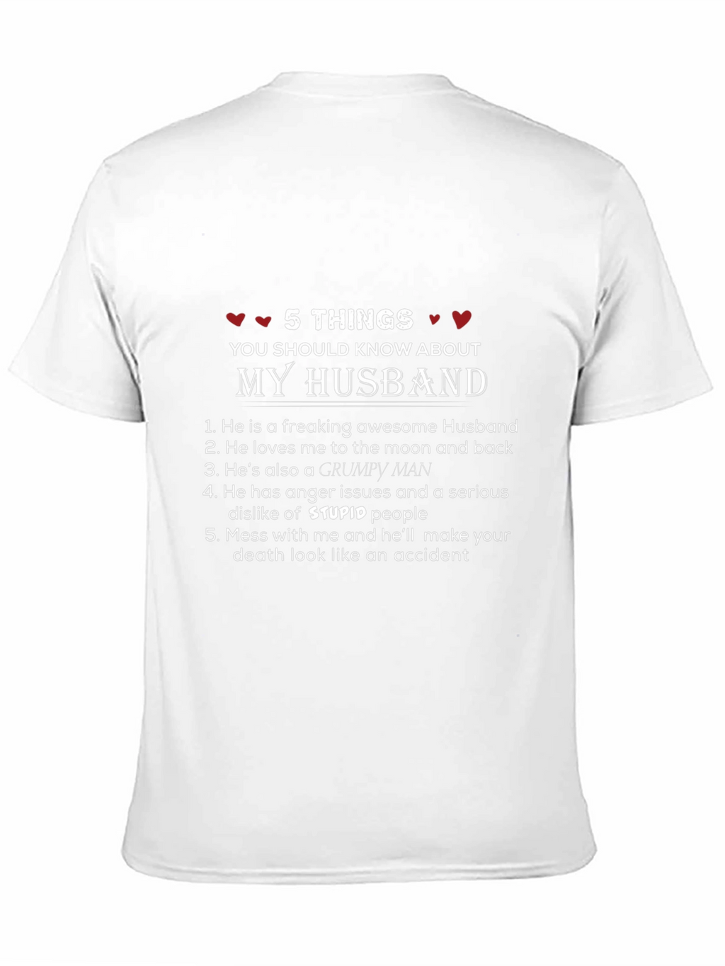 Husband Warning T-Shirt - 5 Things You Should Know