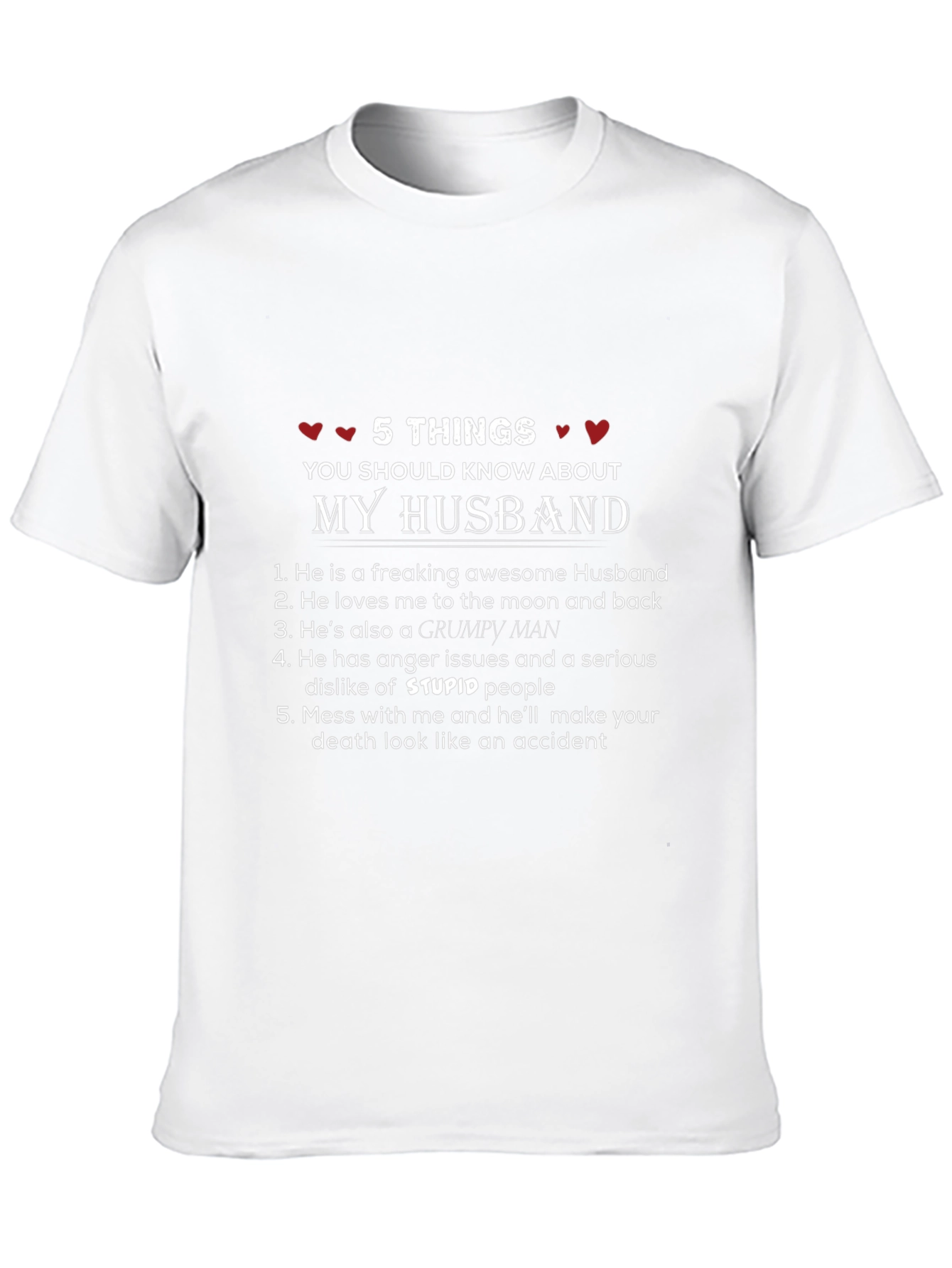 Husband Warning T-Shirt - 5 Things You Should Know