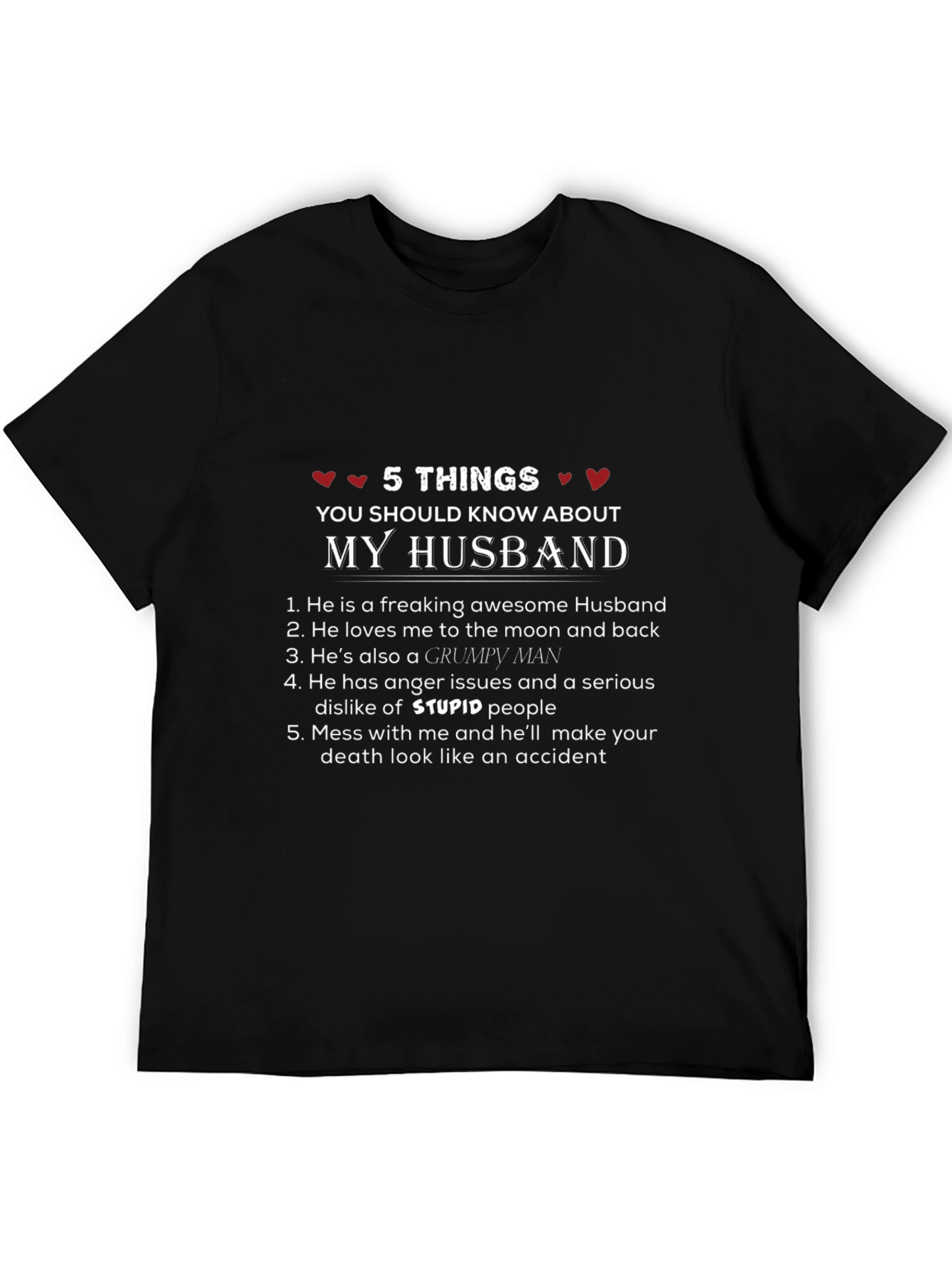 Husband Warning T-Shirt - 5 Things You Should Know