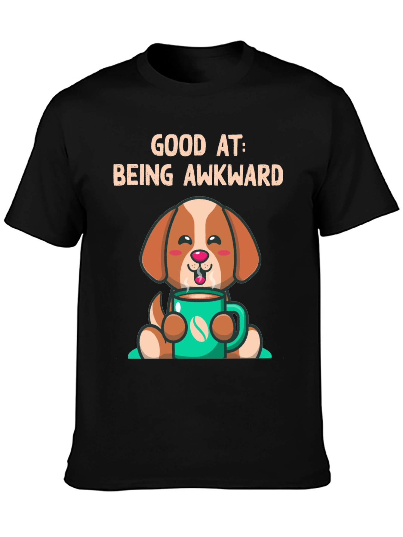 Awkward Dog Graphic T-Shirt