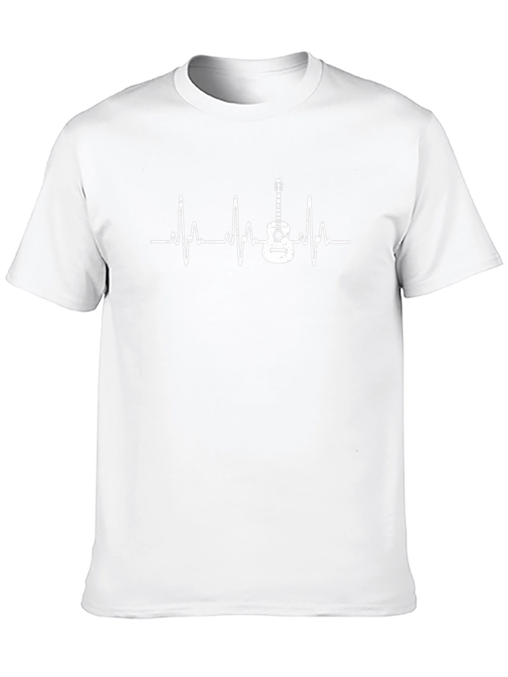 Guitar Heartbeat T-Shirt - Music Lover Tee