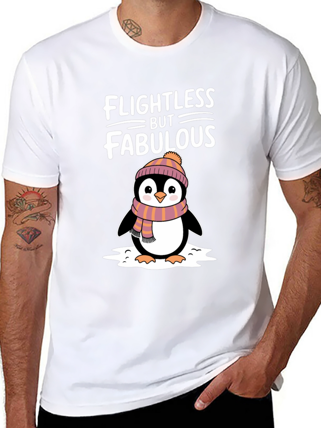Flightless but Fabulous Penguin Graphic Tee