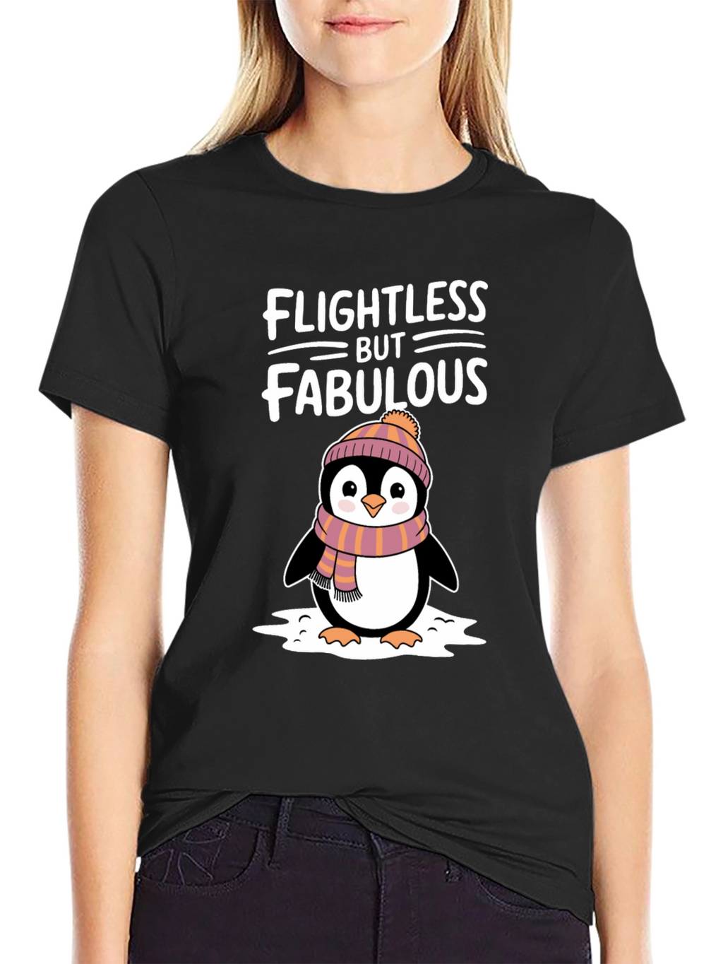 Flightless but Fabulous Penguin Graphic Tee