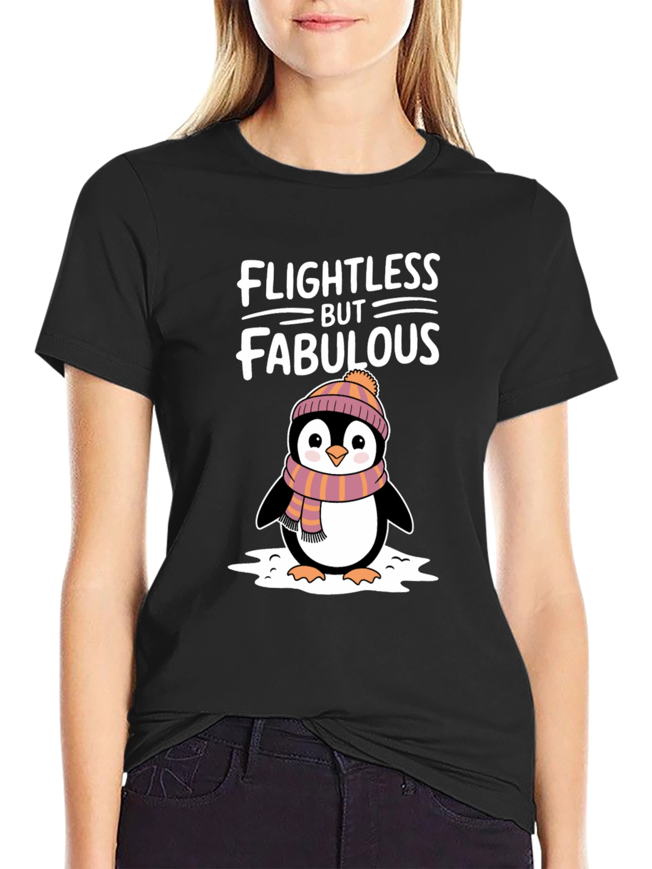 Flightless but Fabulous Penguin Graphic Tee