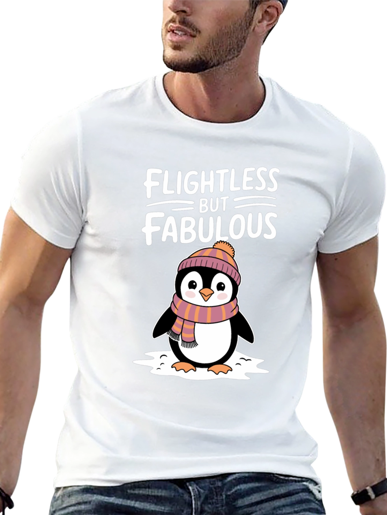 Flightless but Fabulous Penguin Graphic Tee