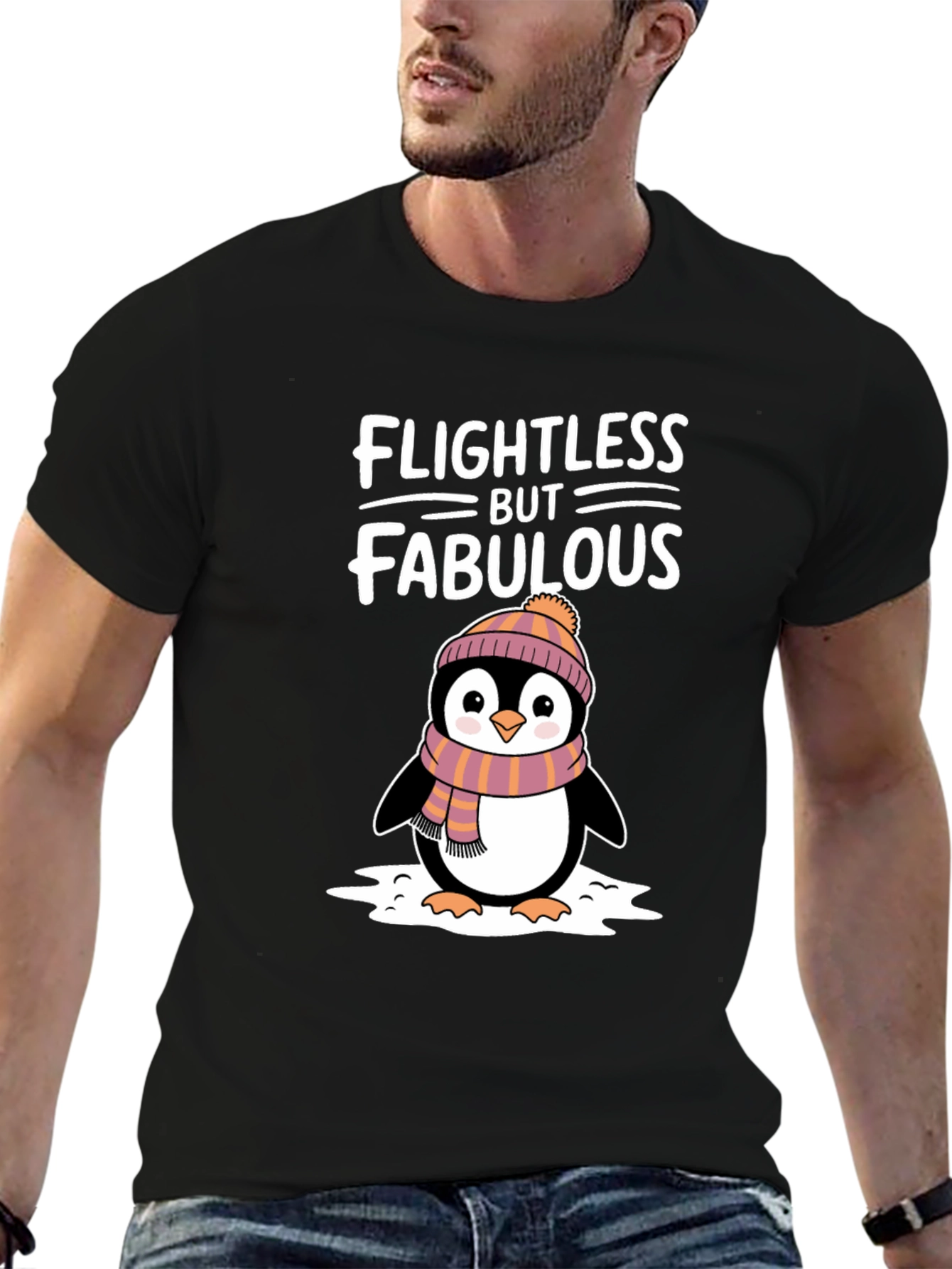 Flightless but Fabulous Penguin Graphic Tee