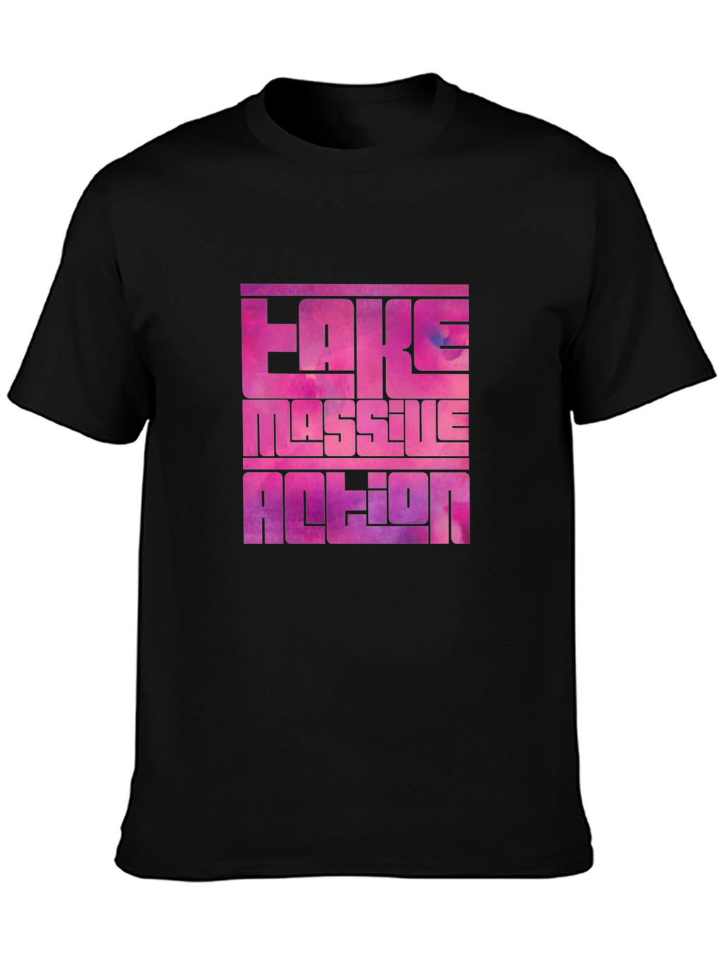 Bold Graphic Tee: Fake Massive Action