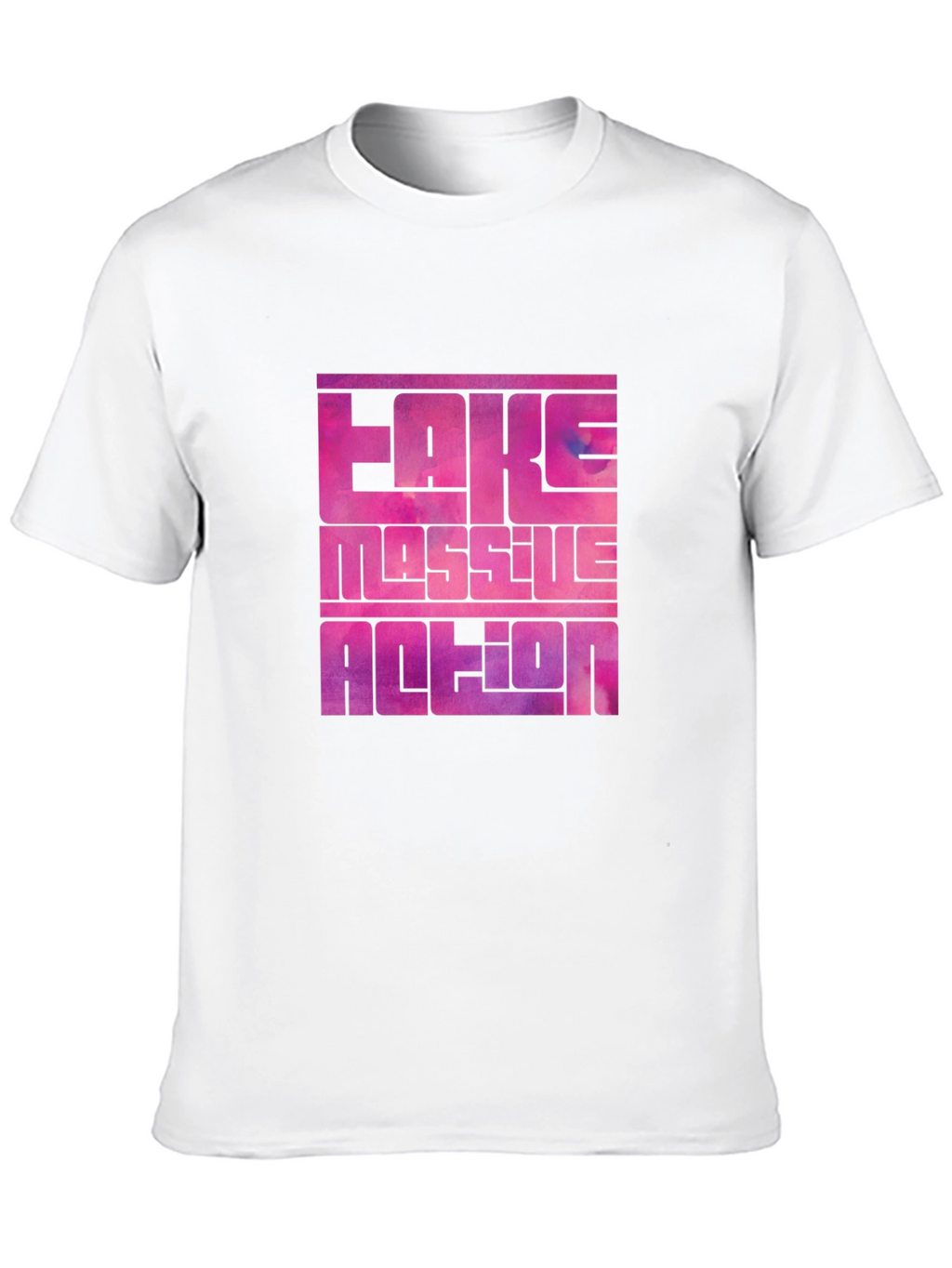 Bold Graphic Tee: Fake Massive Action