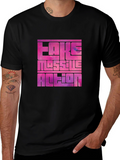 Bold Graphic Tee: Fake Massive Action