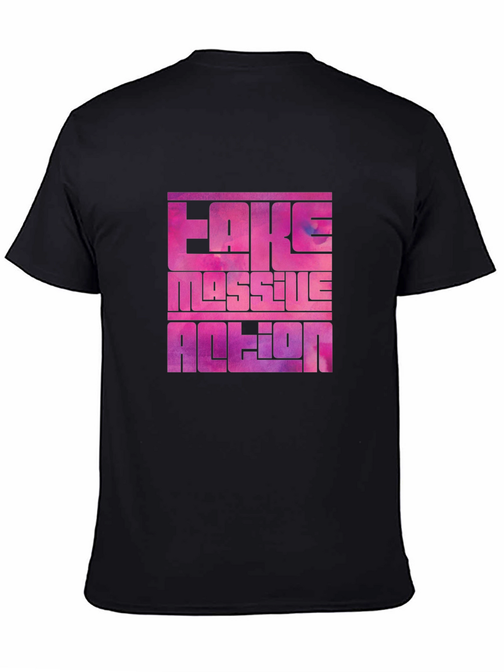 Bold Graphic Tee: Fake Massive Action