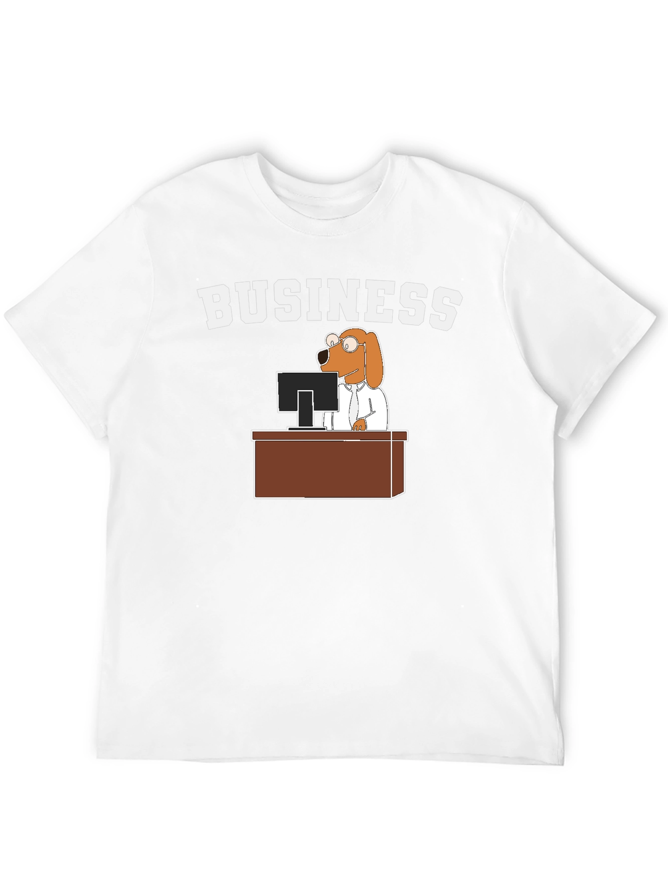 Business Dog T-Shirt - Funny Cartoon Tee