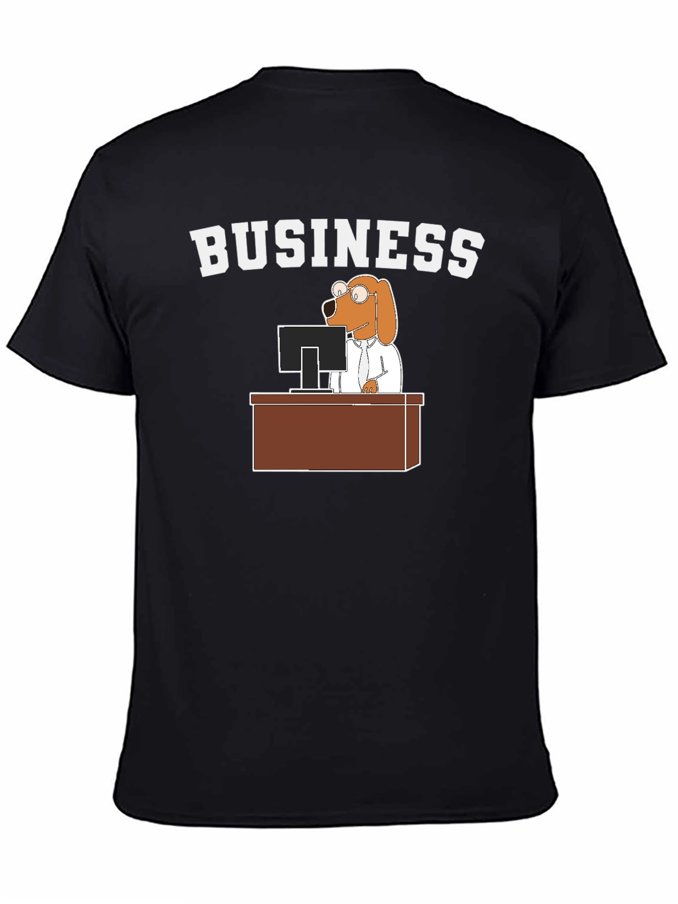 Business Dog T-Shirt - Funny Cartoon Tee