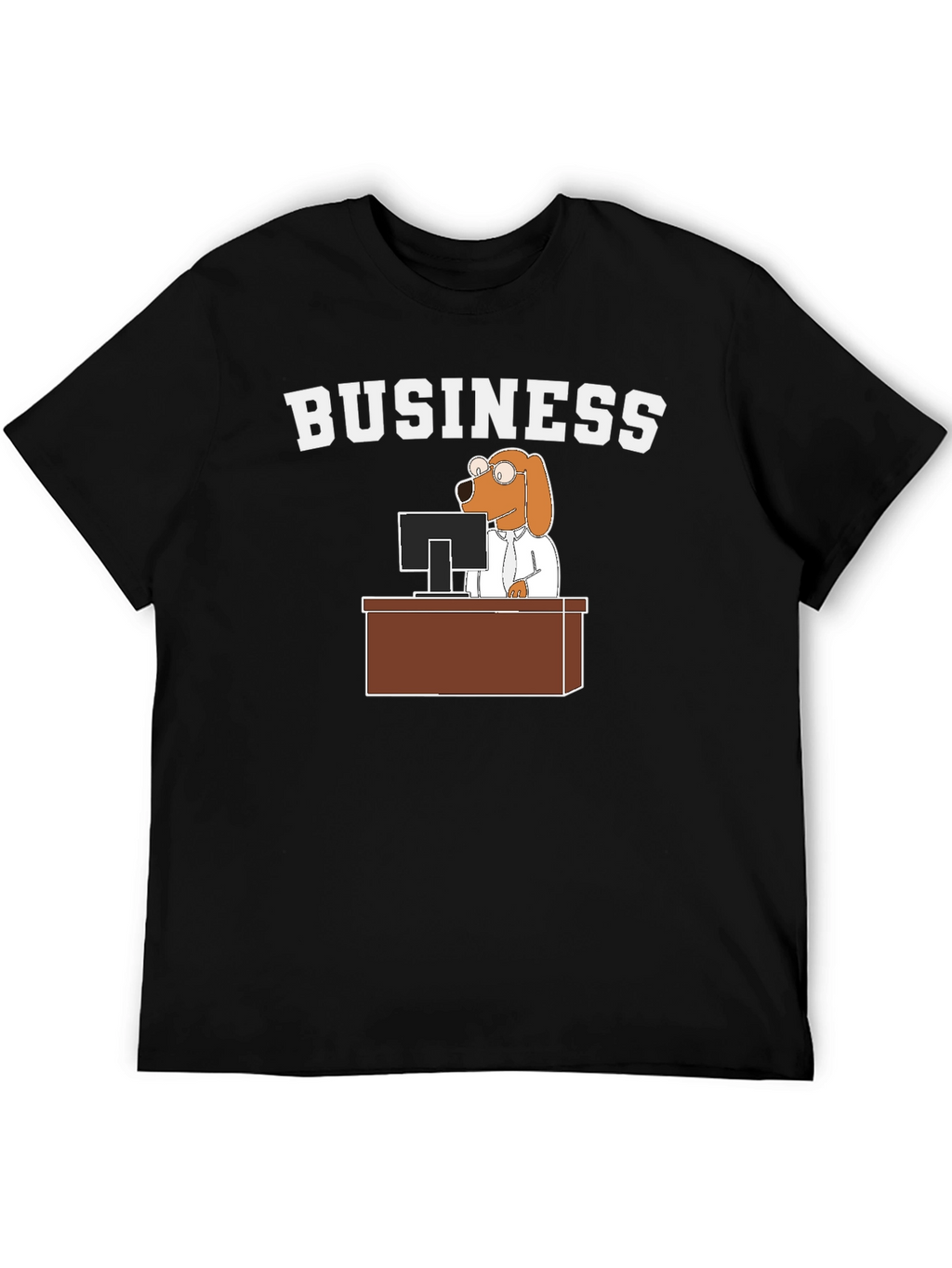 Business Dog T-Shirt - Funny Cartoon Tee