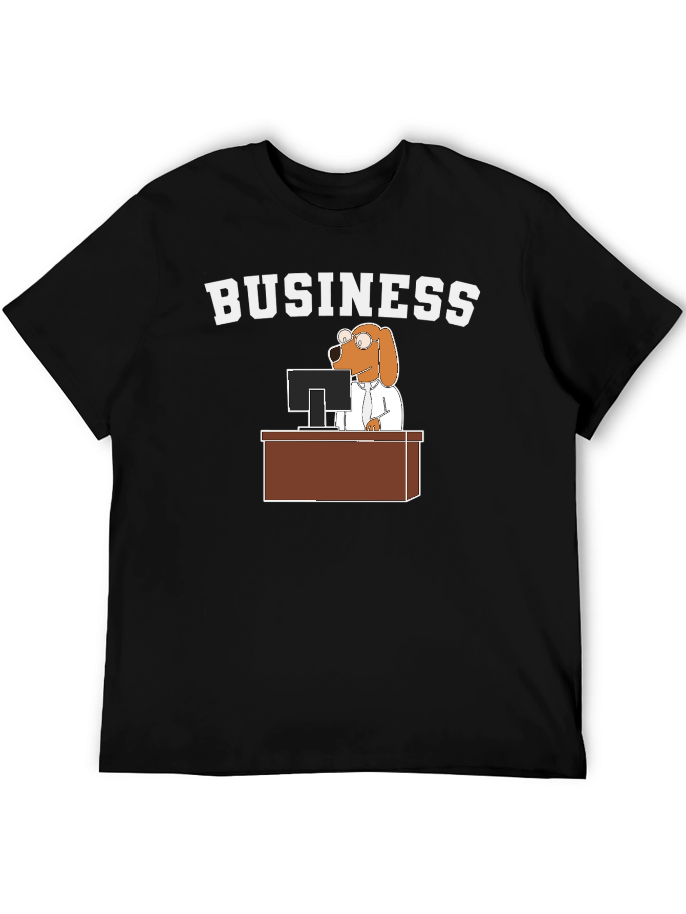 Business Dog T-Shirt - Funny Cartoon Tee