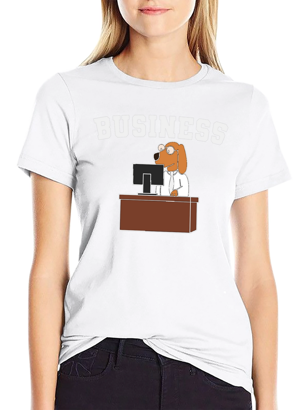 Business Dog T-Shirt - Funny Cartoon Tee
