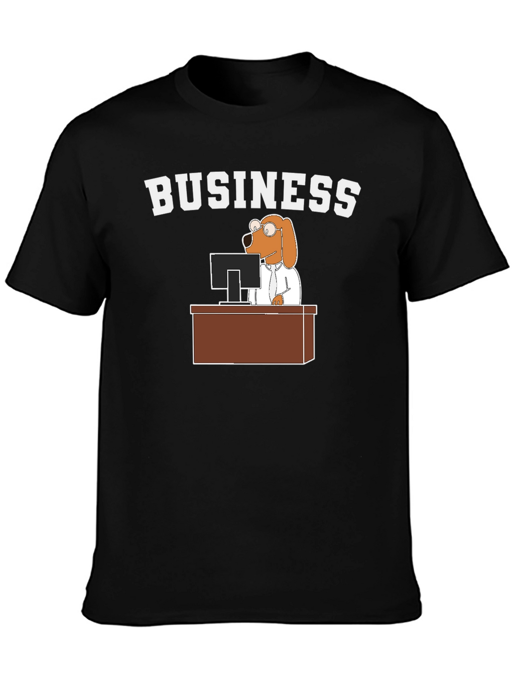 Business Dog T-Shirt - Funny Cartoon Tee