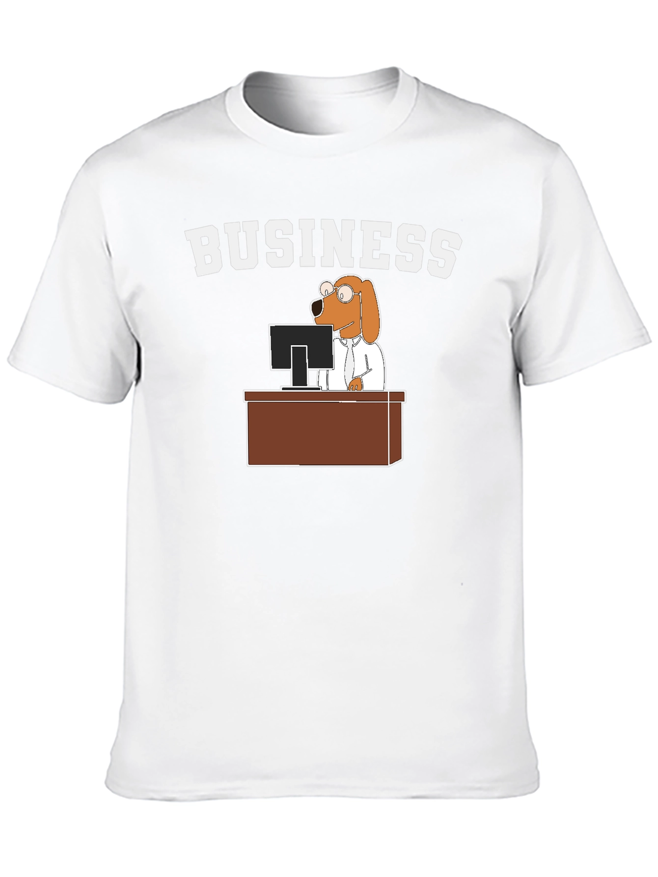 Business Dog T-Shirt - Funny Cartoon Tee