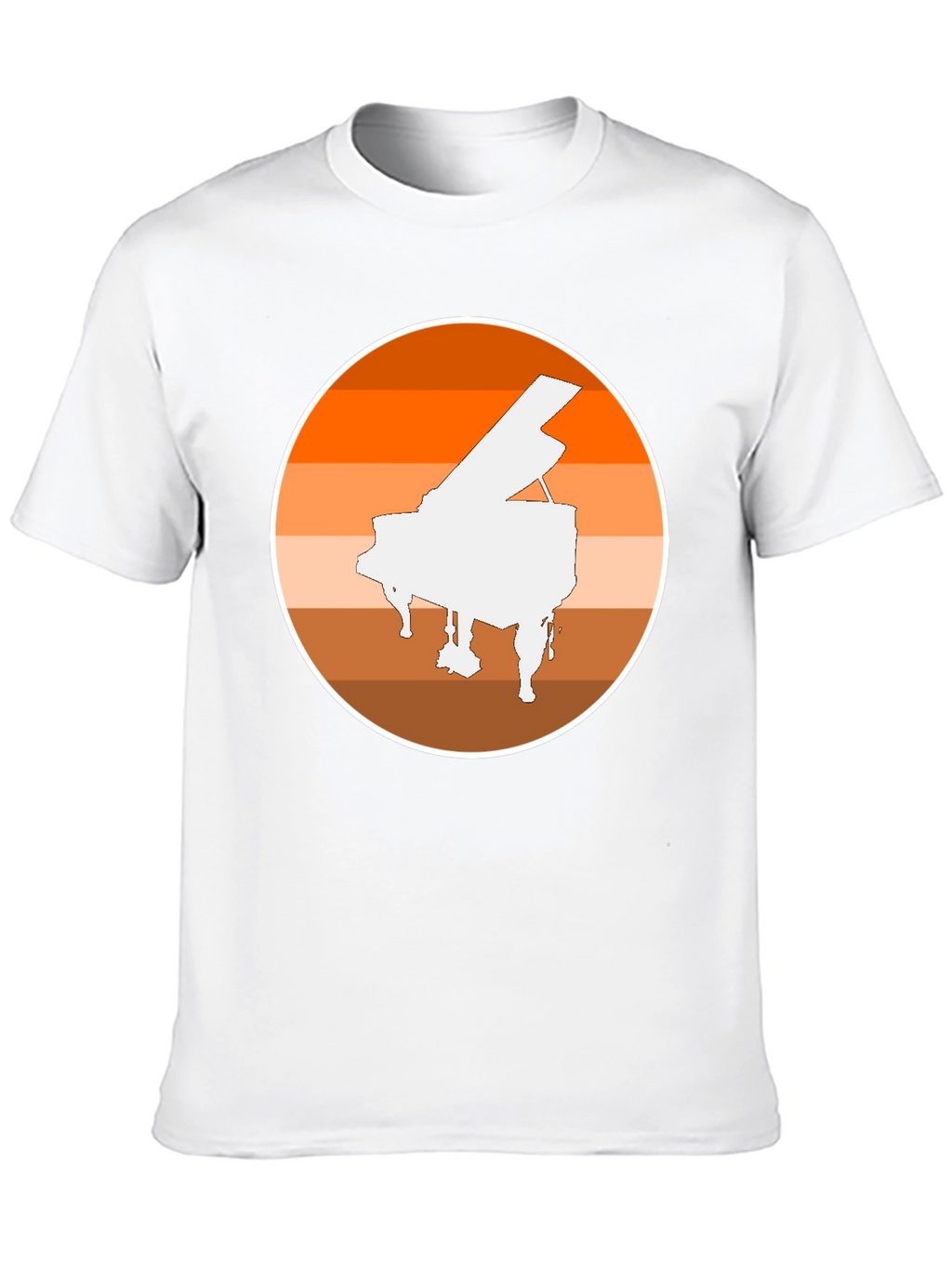 Piano Sunset Graphic Tee - Musician Style