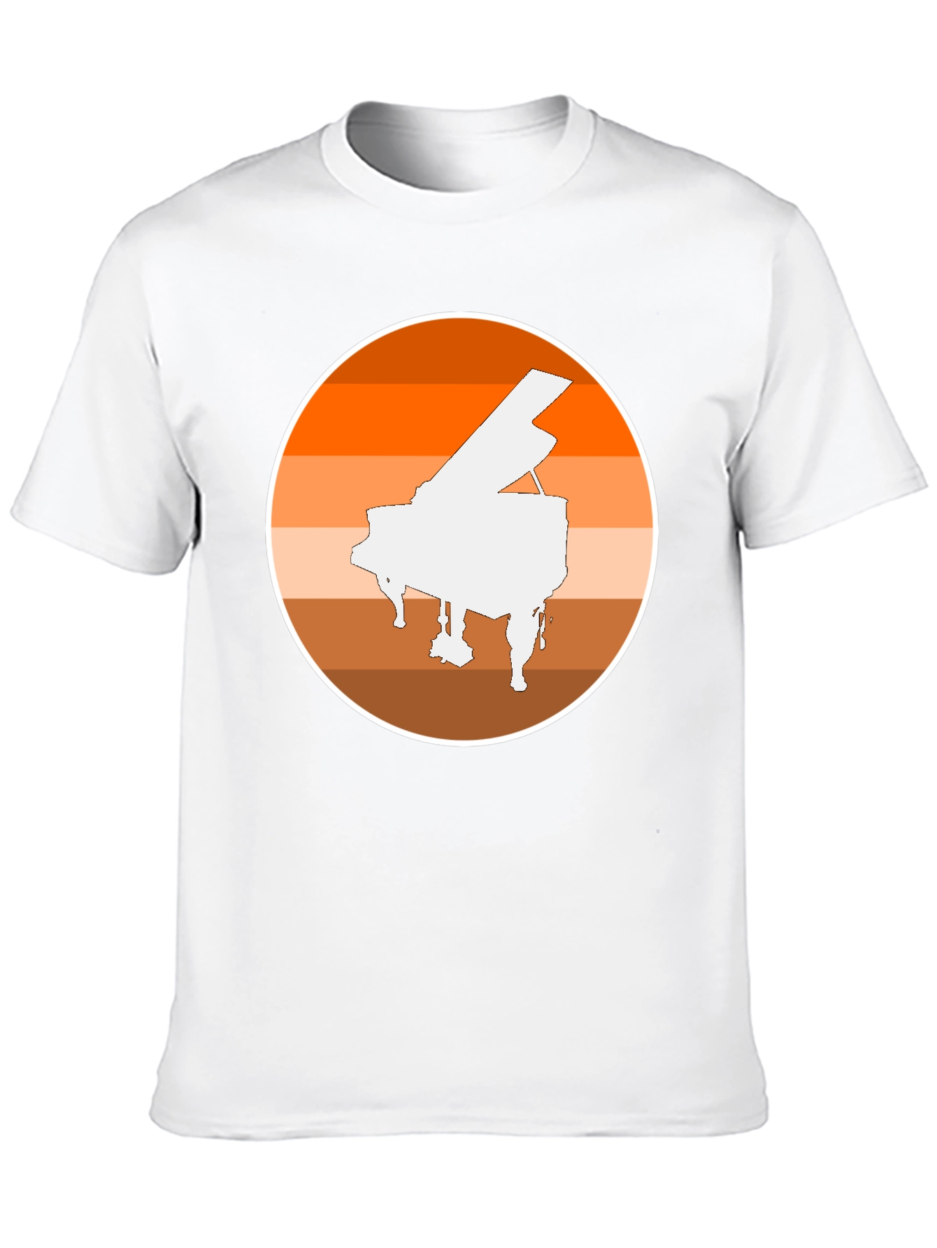 Piano Sunset Graphic Tee - Musician Style