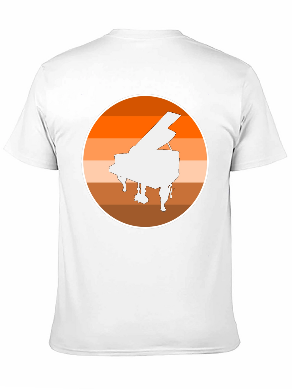 Piano Sunset Graphic Tee - Musician Style