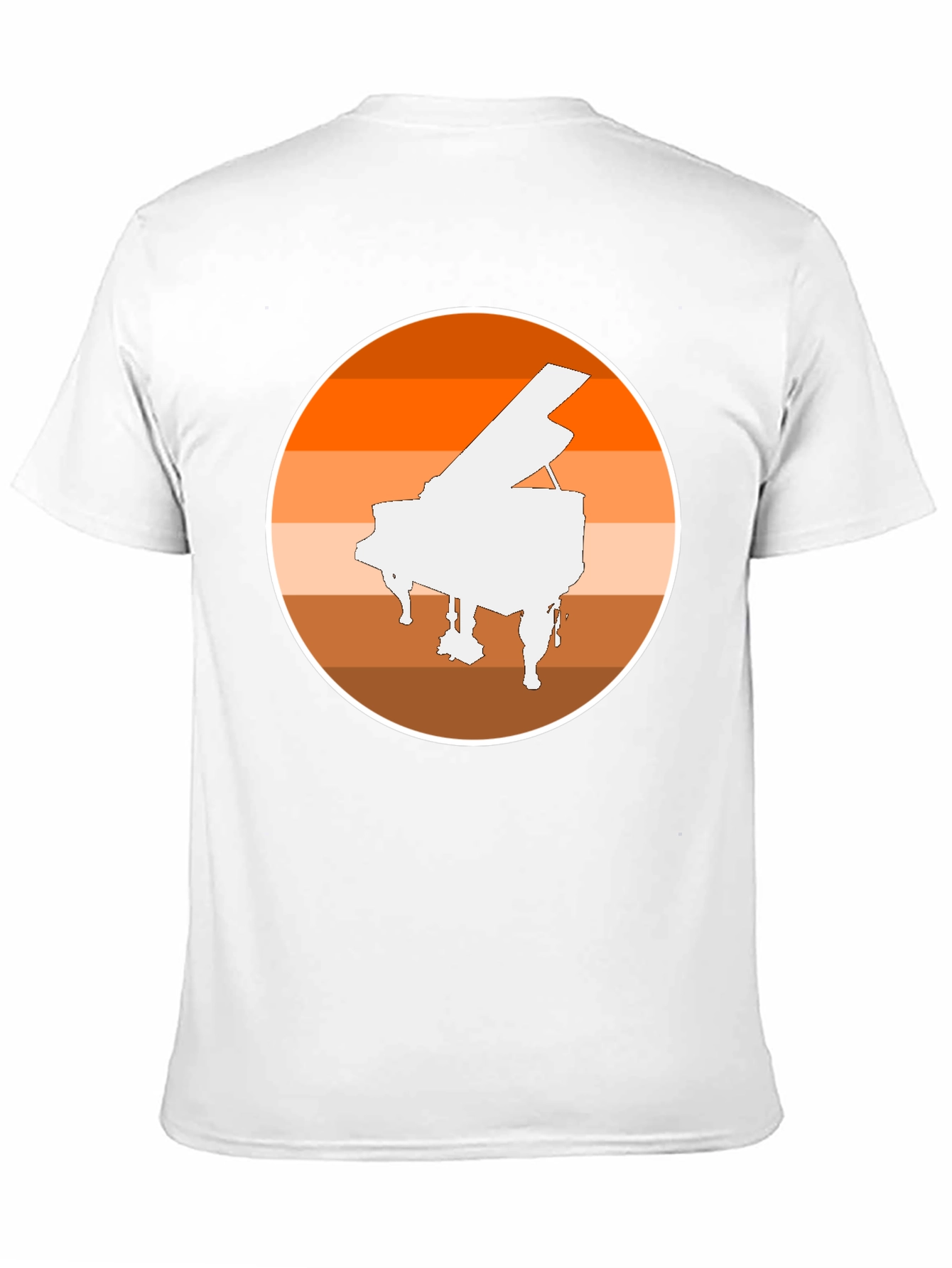 Piano Sunset Graphic Tee - Musician Style