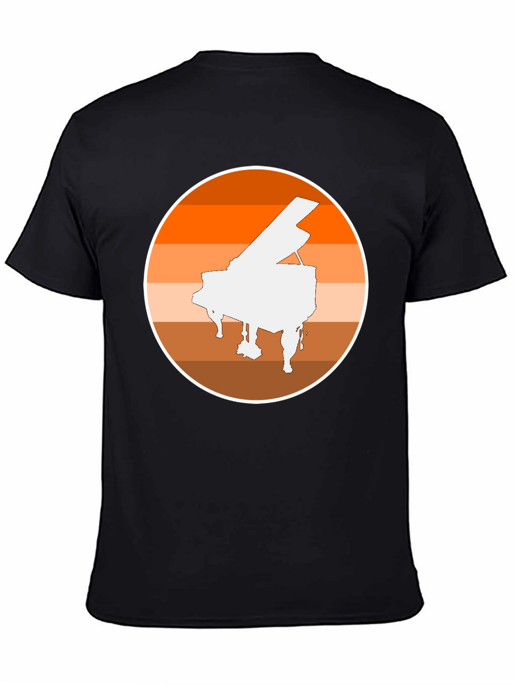 Piano Sunset Graphic Tee - Musician Style