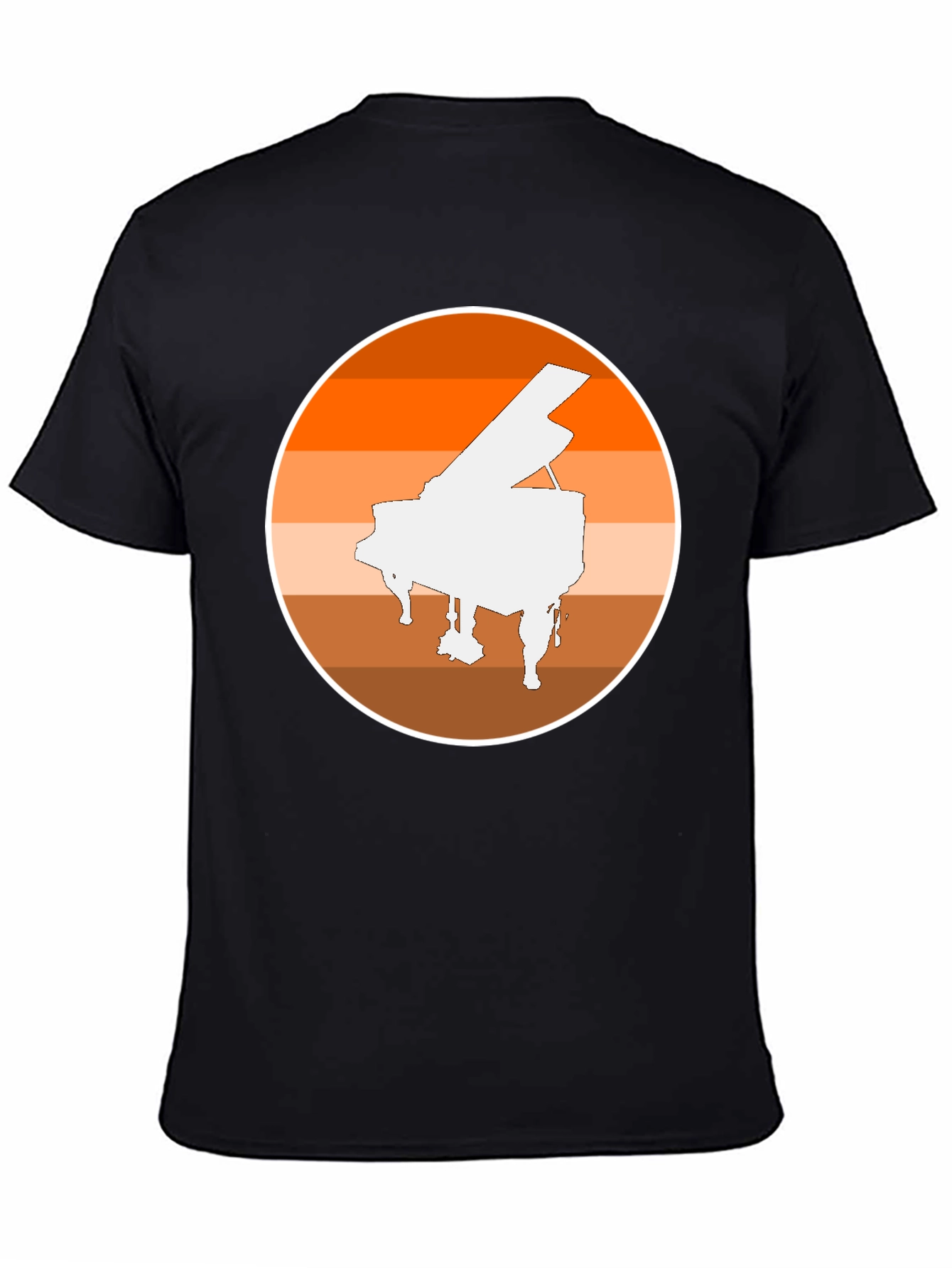 Piano Sunset Graphic Tee - Musician Style