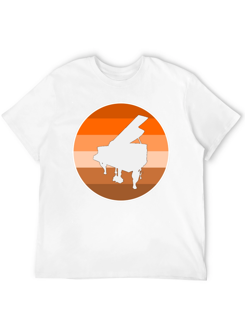 Piano Sunset Graphic Tee - Musician Style