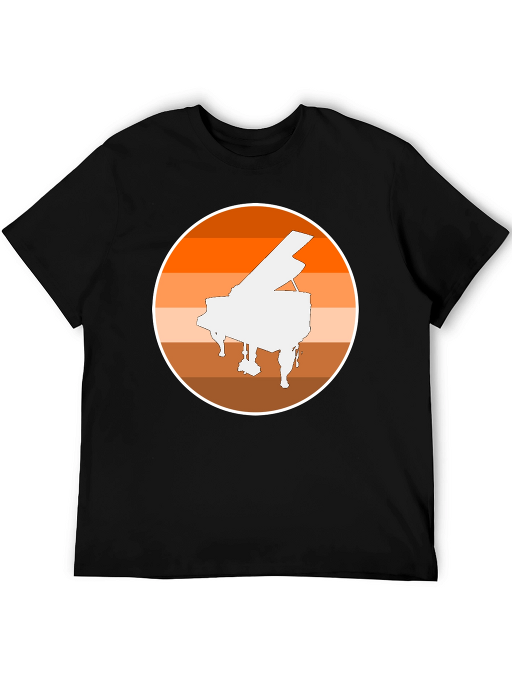 Piano Sunset Graphic Tee - Musician Style