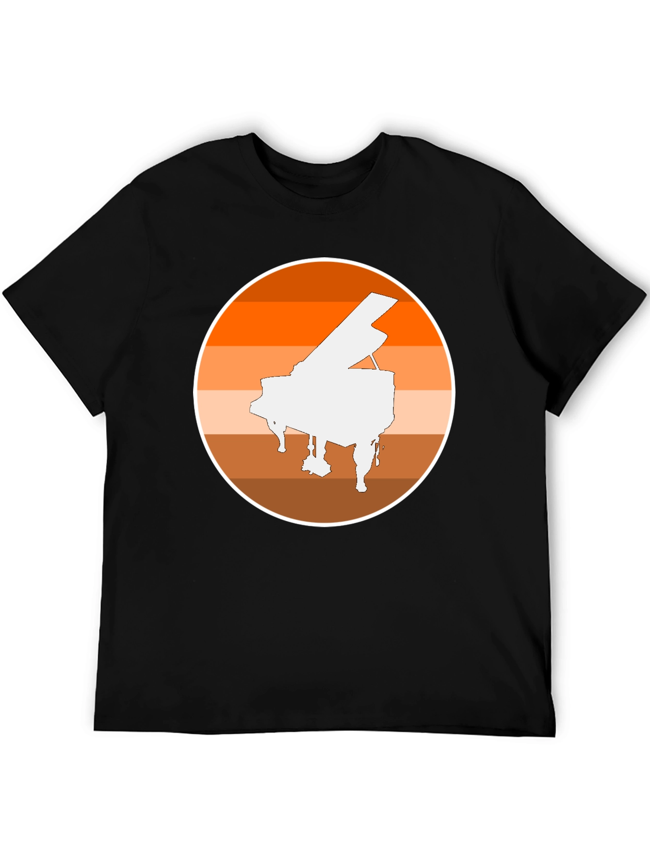Piano Sunset Graphic Tee - Musician Style