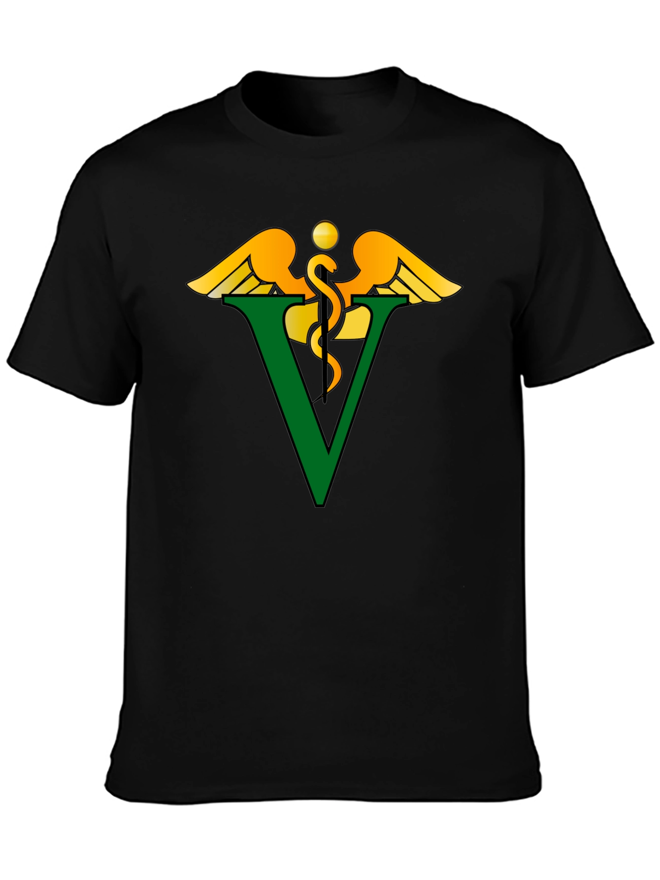 Veterinary Symbol Graphic Tee - Unisex Black T-Shirt