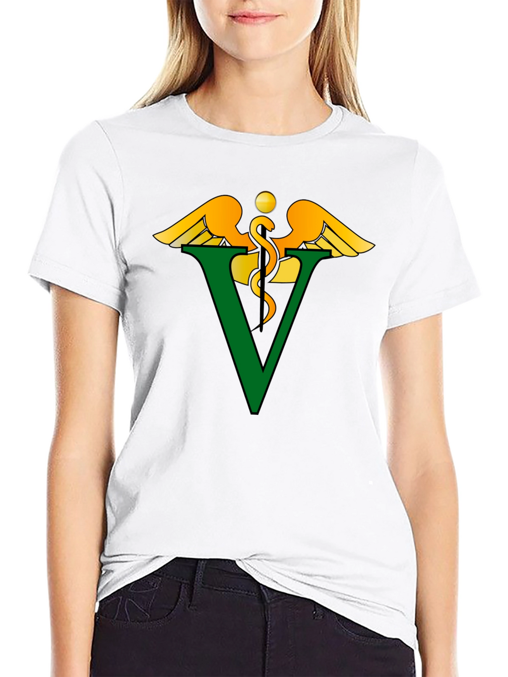 Veterinary Symbol Graphic Tee - Unisex Black T-Shirt
