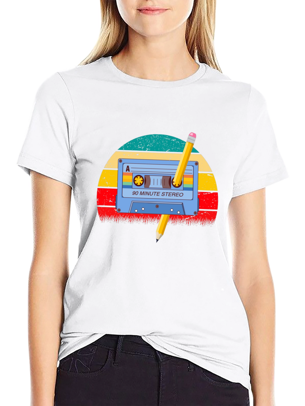 Retro Mixtape Pencil T-Shirt