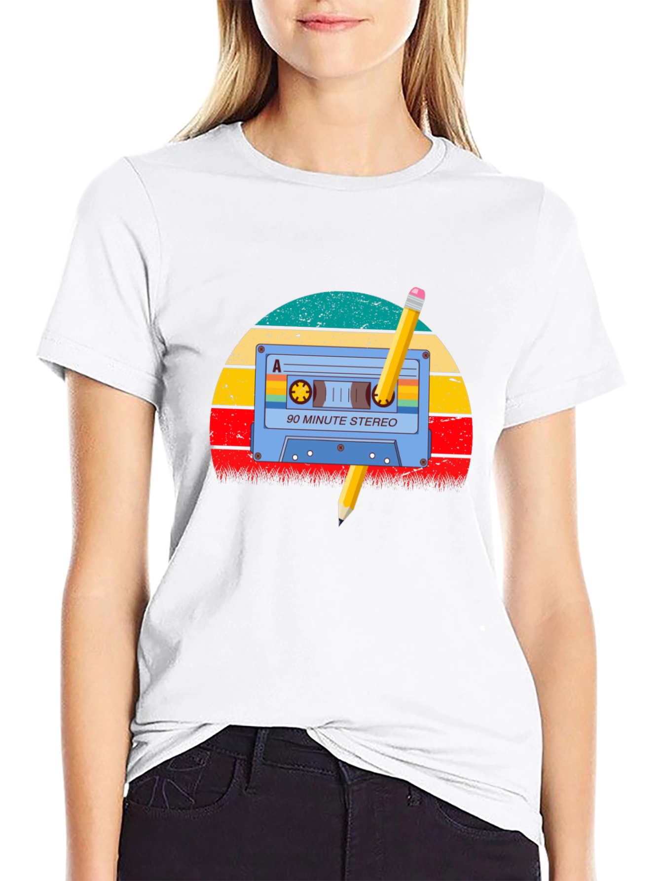 Retro Mixtape Pencil T-Shirt