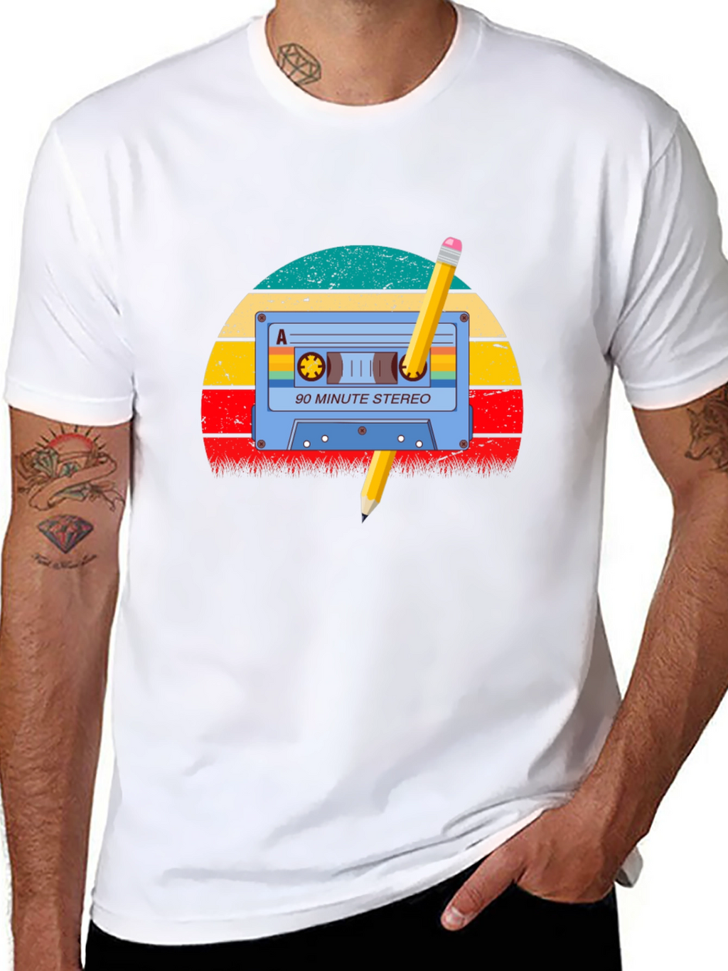 Retro Mixtape Pencil T-Shirt