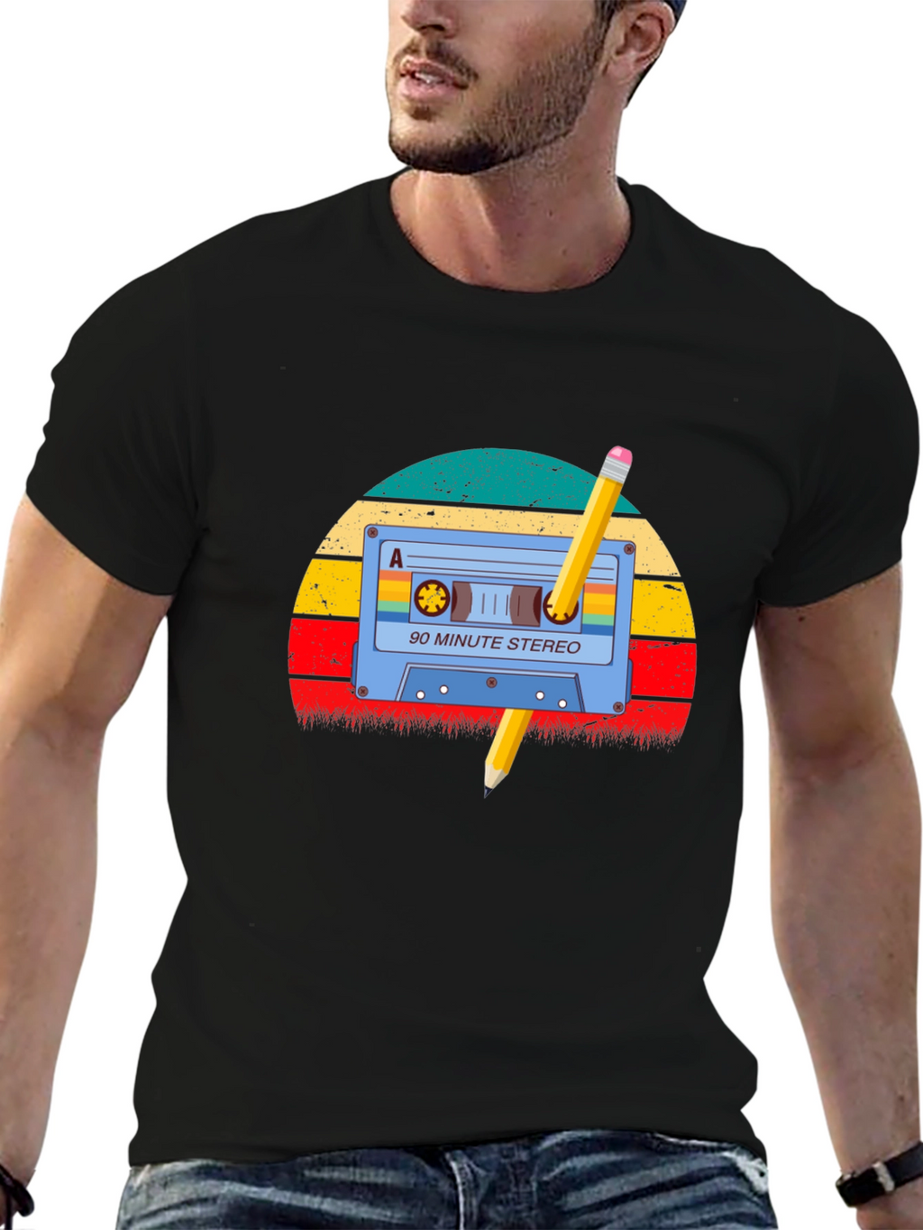 Retro Mixtape Pencil T-Shirt