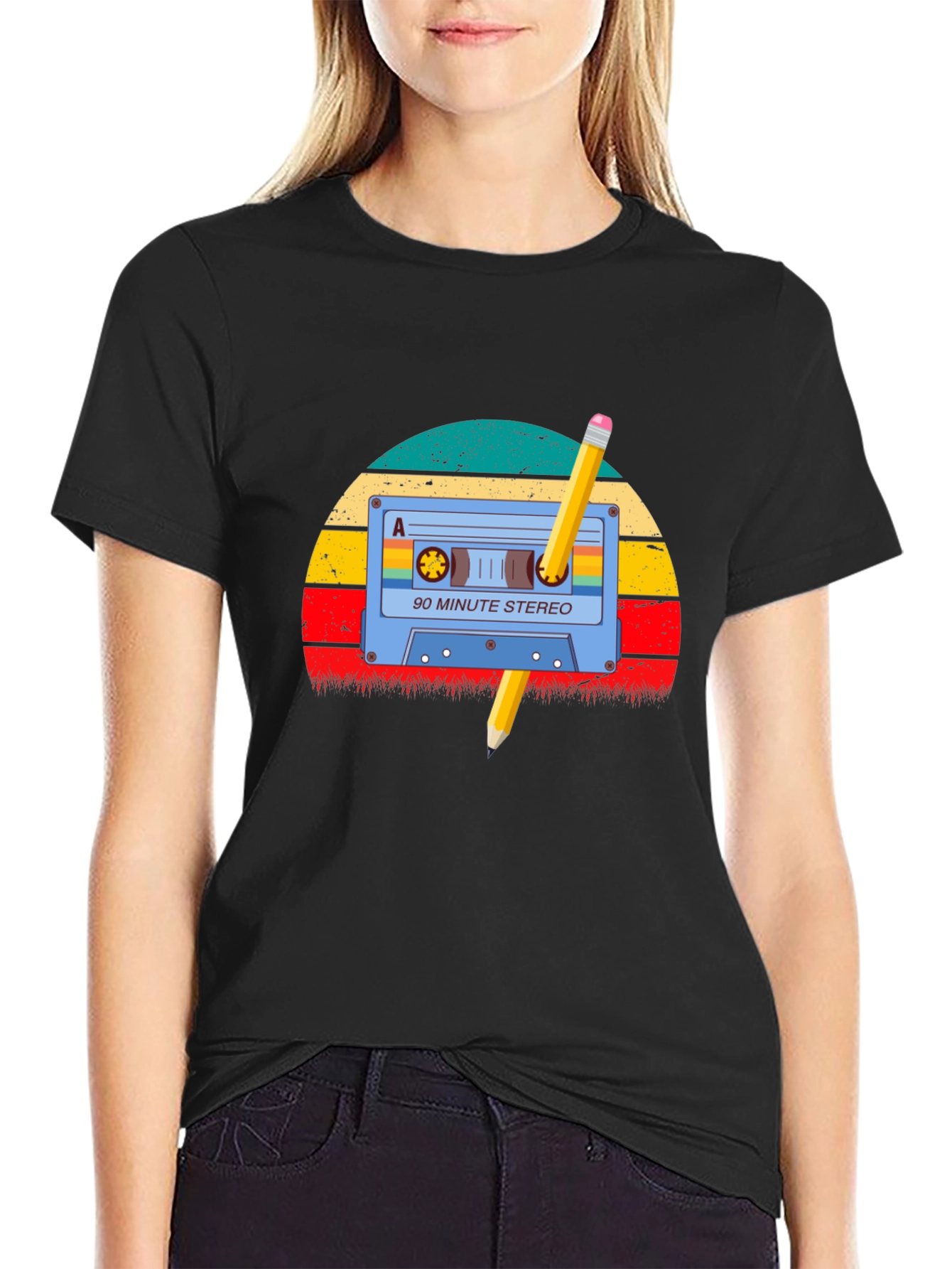 Retro Mixtape Pencil T-Shirt