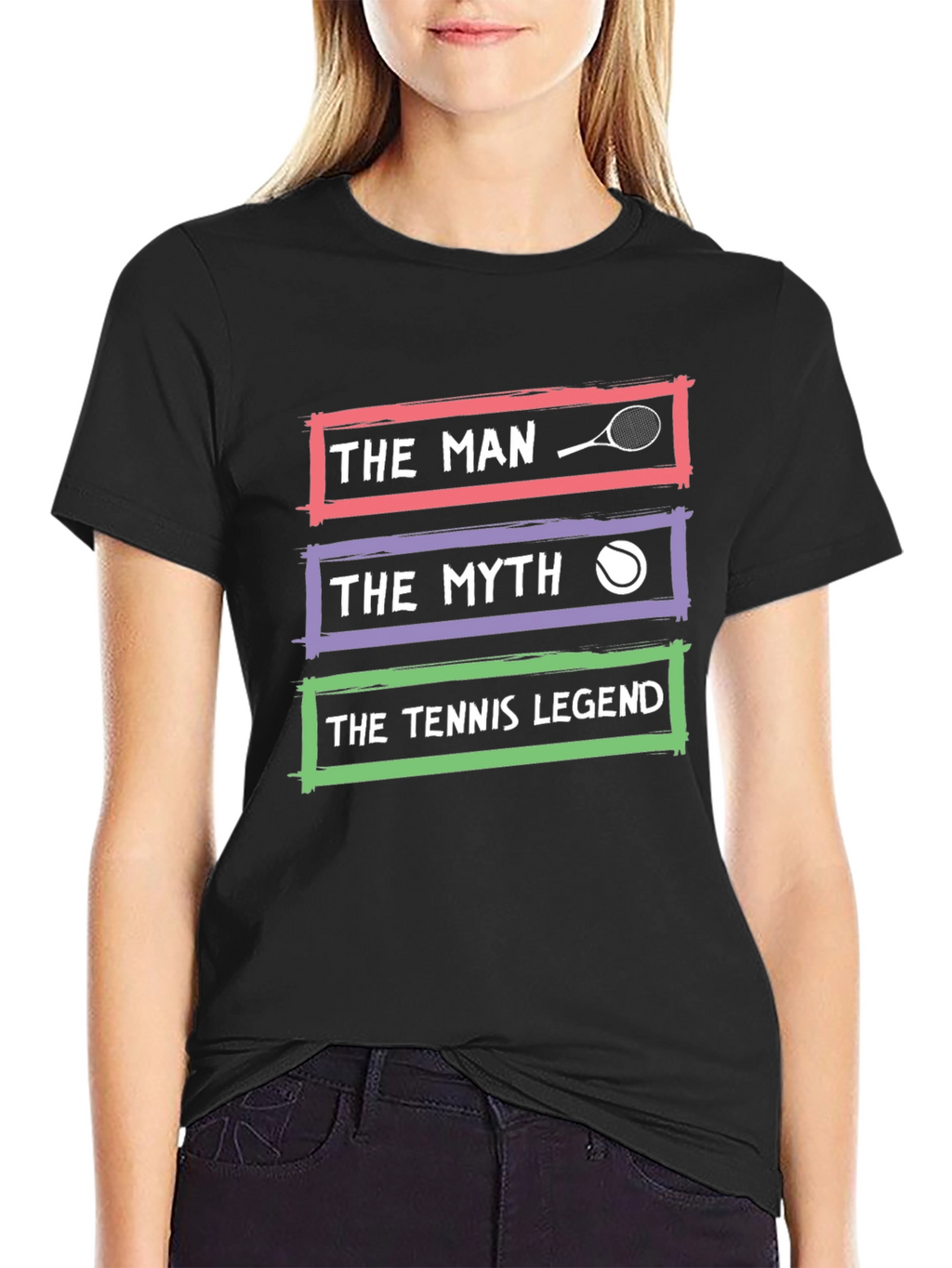 The Tennis Legend Graphic Tee - Man Myth Legend