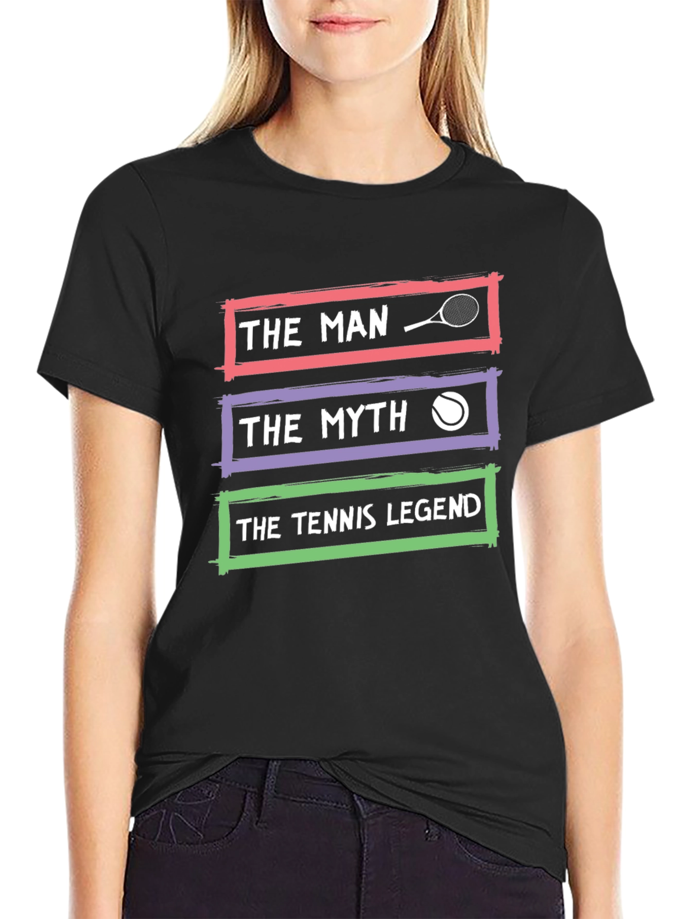The Tennis Legend Graphic Tee - Man Myth Legend
