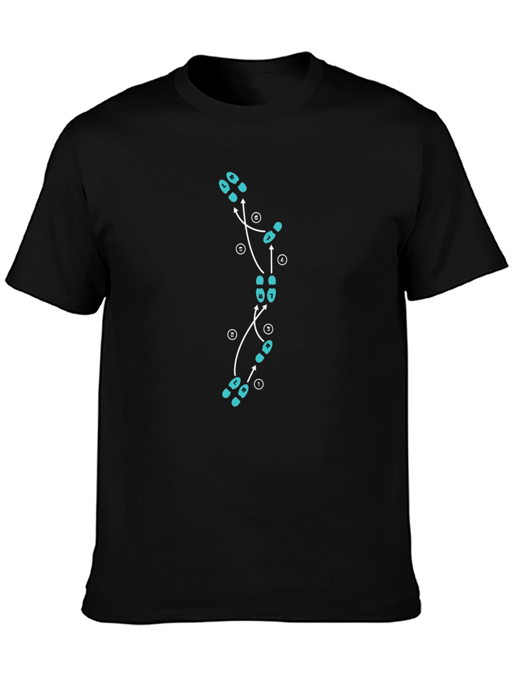 Dance Steps Graphic Tee - Black