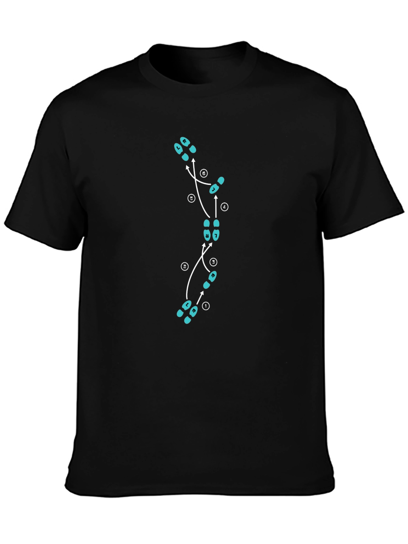 Dance Steps Graphic Tee - Black