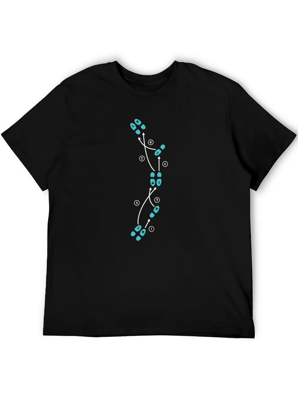 Dance Steps Graphic Tee - Black
